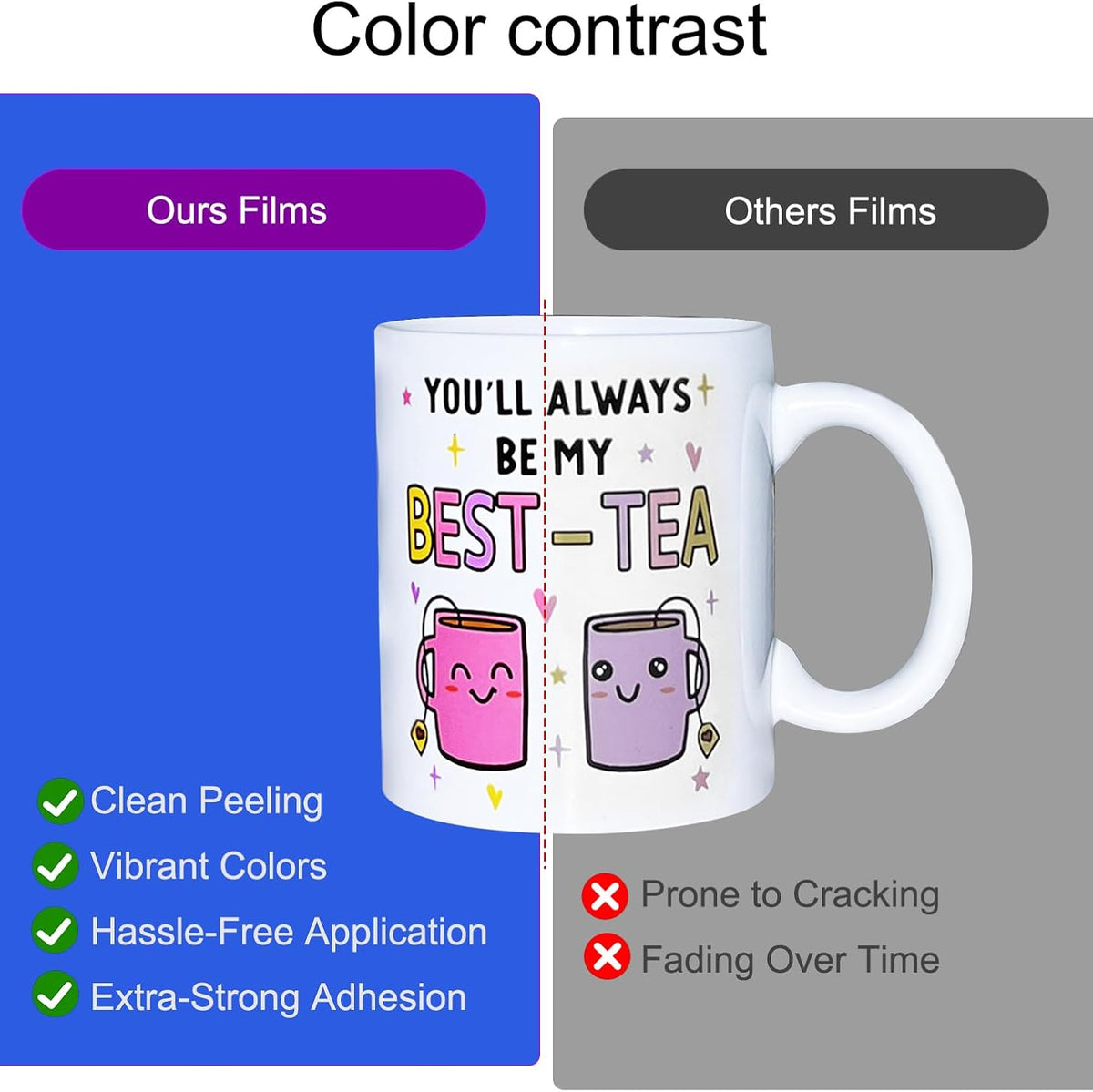 UV DTF AB Film 50M for A3 UV DTF Printer Sticker