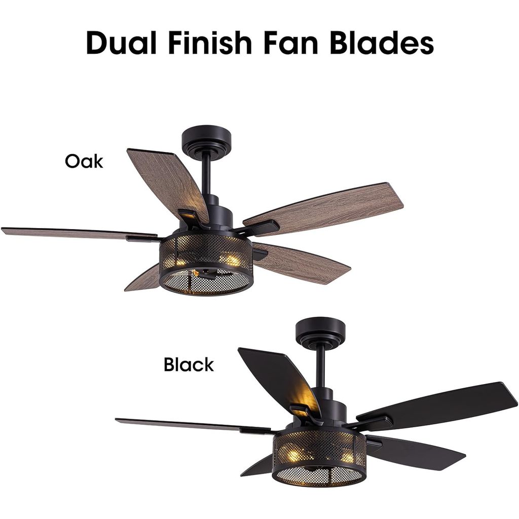 (New) LuminFan 46 Inch Ceiling Fans with Lights