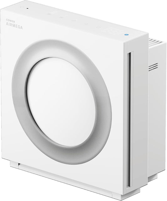 (New in Box) COWAY Airmega Mighty2 Air Purifier, Next Gen of AP-1512HH, for Large Room & Home Cleans up to 1,800 ft², IEST certified HEPA and Active Carbon for Allergies, Smoke, Dust, Pets & Mold, AP-1512N(W)