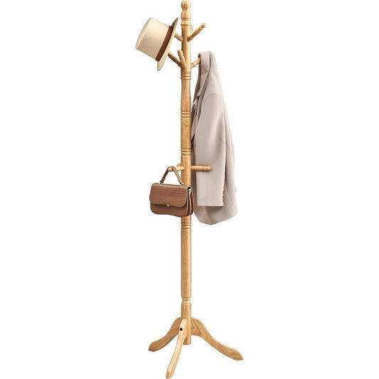 (New) VASAGLE Solid Wood Coat Rack and Stand