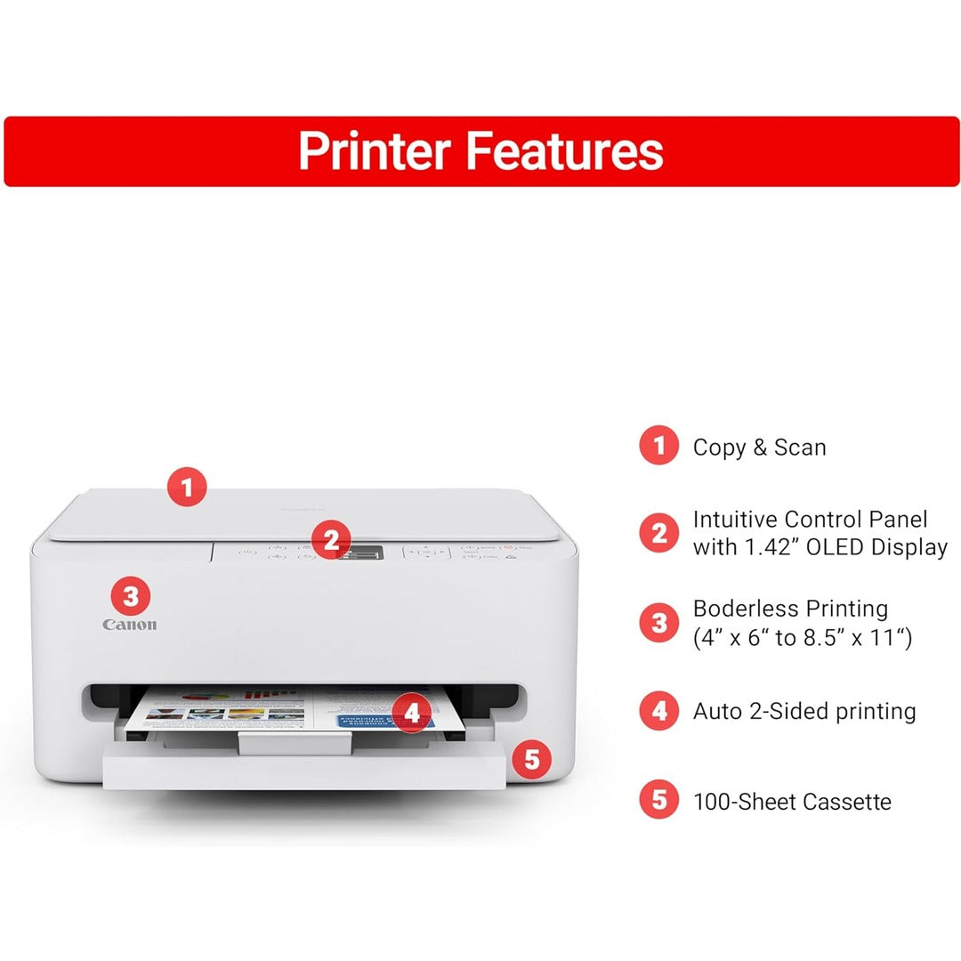 Canon PIXMA TS6520 Wireless Color Inkjet Printer Duplex Printing