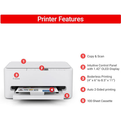 Canon PIXMA TS6520 Wireless Color Inkjet Printer Duplex Printing