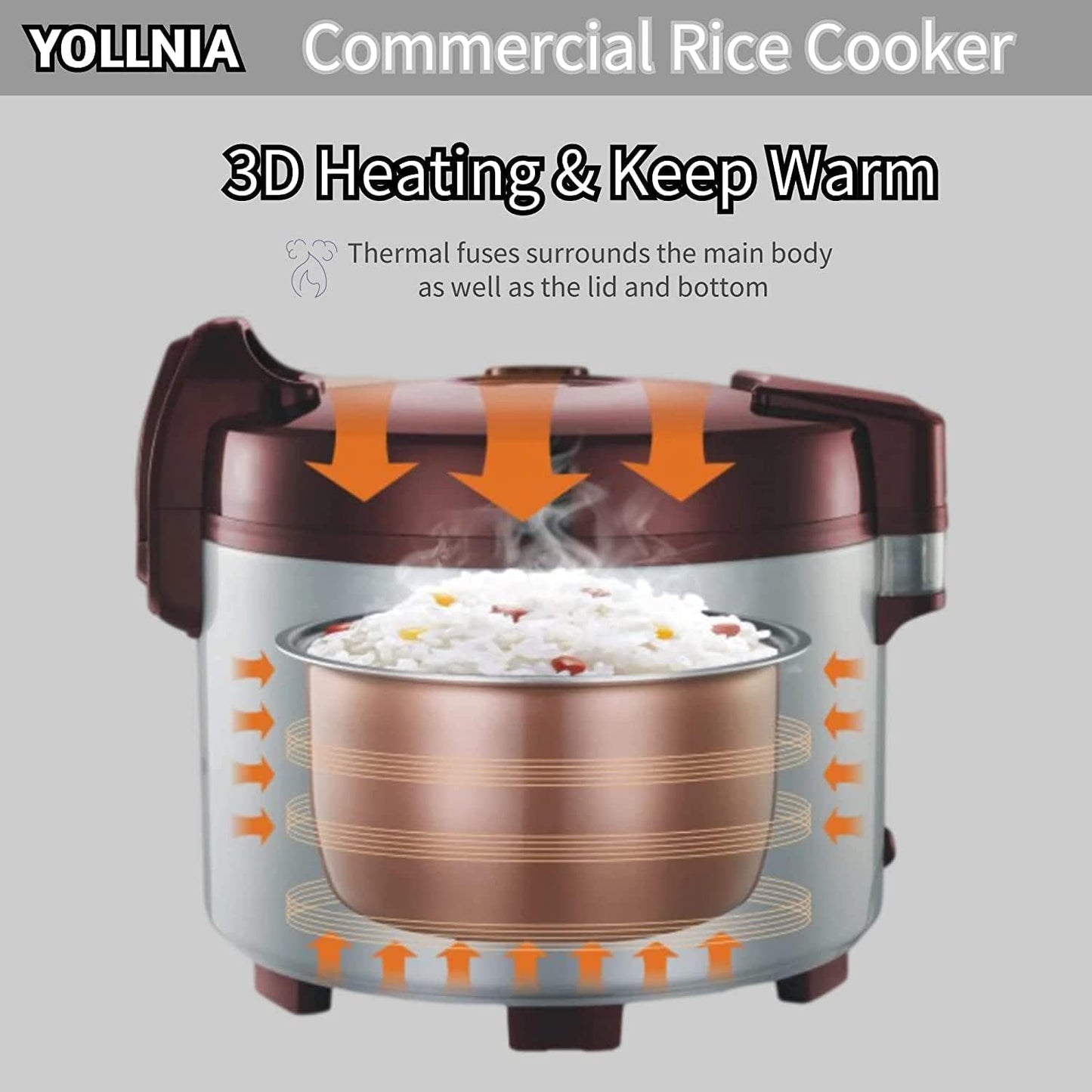 (New) YOLLNIA Commercial Rice Cooker