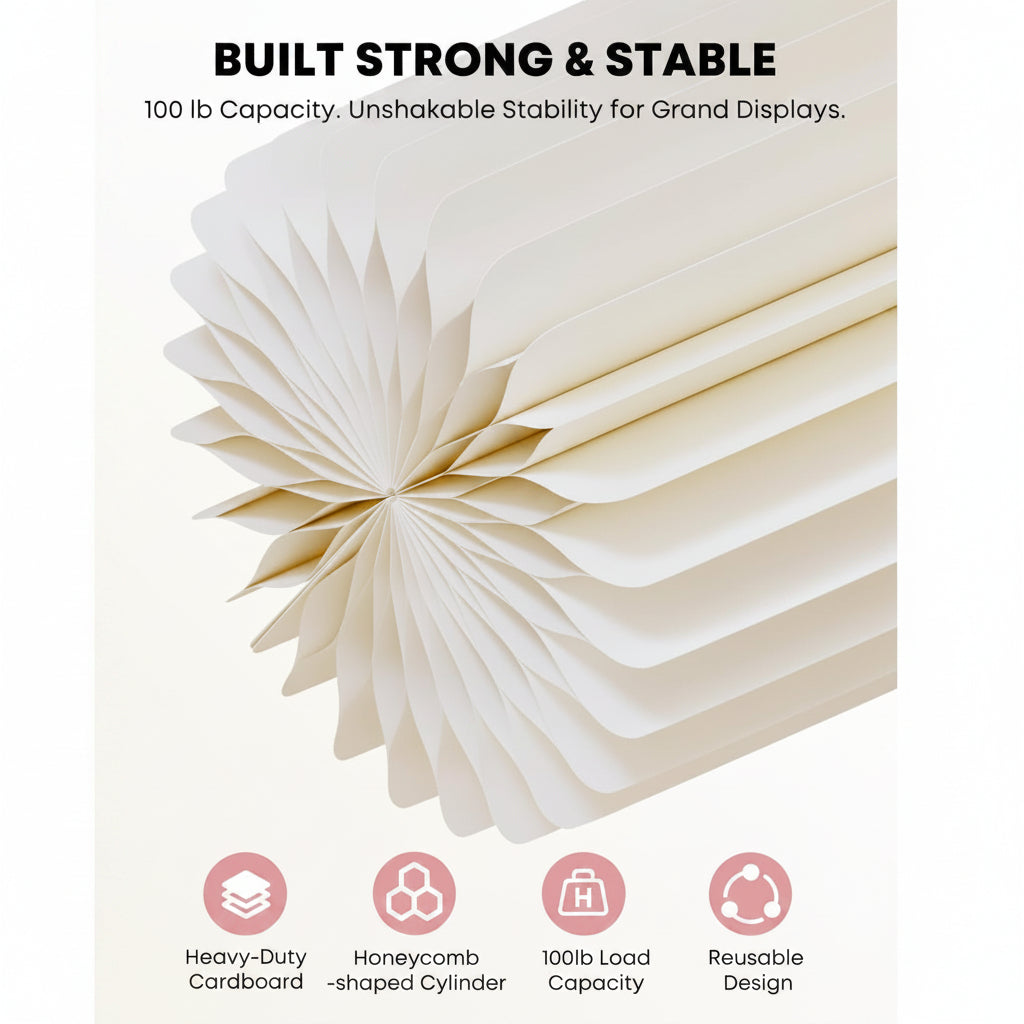 (New) 5 Pack Cylinder Stands for Party