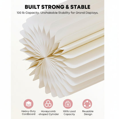 (New) 5 Pack Cylinder Stands for Party