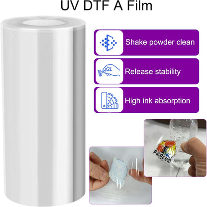 UV DTF AB Film 50M for A3 UV DTF Printer Sticker