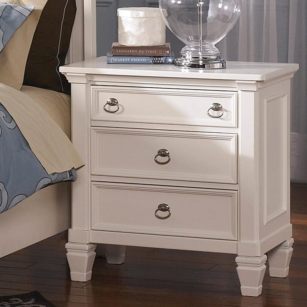 Ashley Prentice Cottage Quaint 3 Drawer Nightstand