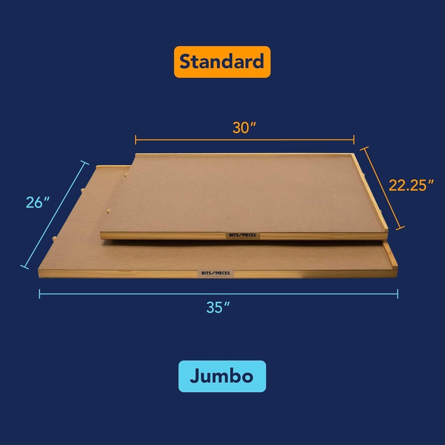 Bits and Pieces Rotating Puzzle Board with Drawers