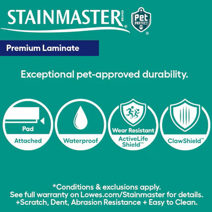 (New) STAINMASTER PetProtect Bellville Acacia 12-mm T x 5-1/4-in W x 47-1/4-in L Waterproof Laminate Wood Flooring