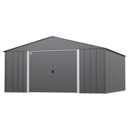 (New) Arrow 14-ft x 14-ft Classic Galvanized steel Metal Storage Shed (Assembly Required)