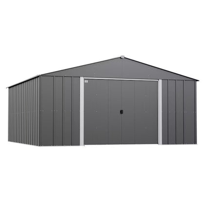 (New) Arrow 14-ft x 14-ft Classic Galvanized steel Metal Storage Shed (Assembly Required)