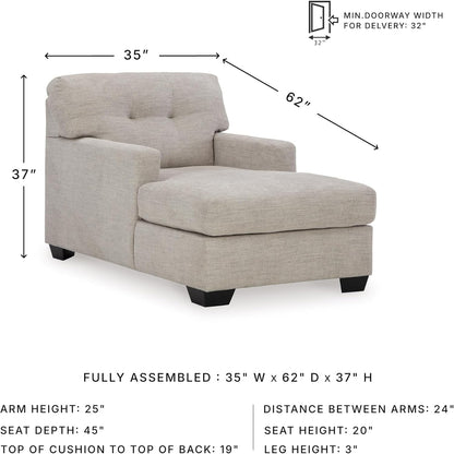 Ashley Mahoney Contemporary Tufted Upholstered Chaise