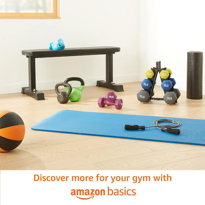 35lbs. Basics Rubber Hex Dumbbell Hand Weight