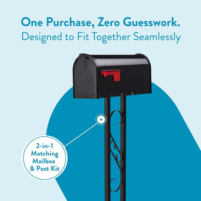(New) Architectural Mailboxes Mailbox to Go Mailbox with Post