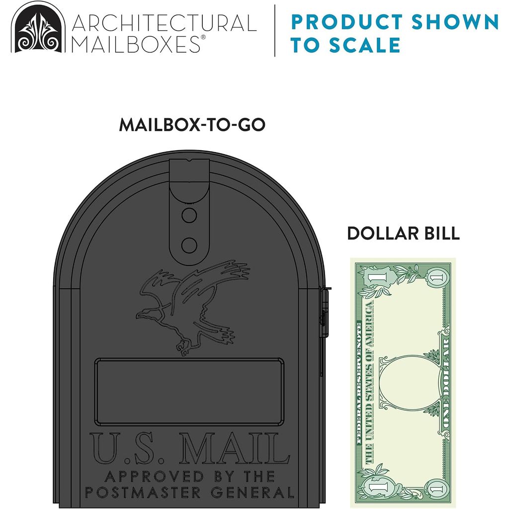(New) Architectural Mailboxes Mailbox to Go Mailbox with Post