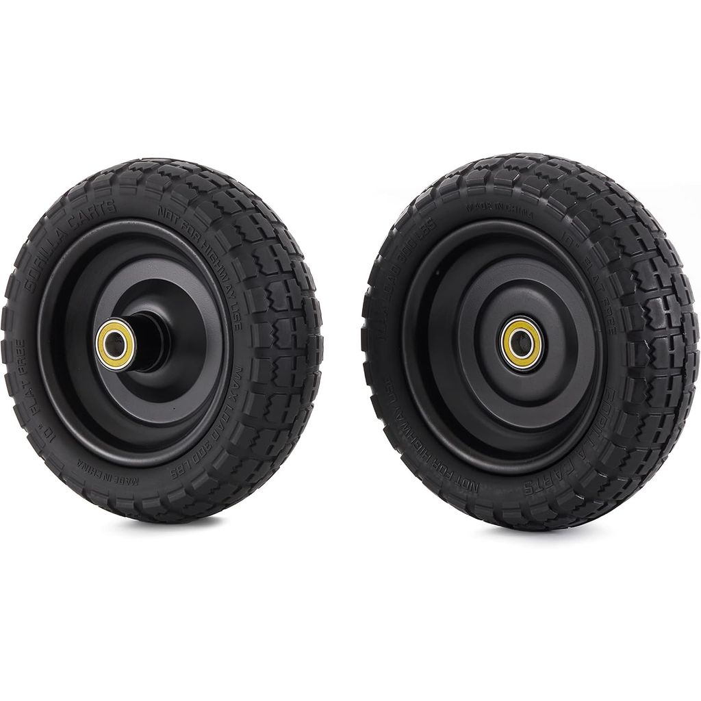 Gorilla Carts 10-Inch No-Flat Replacement Wheels