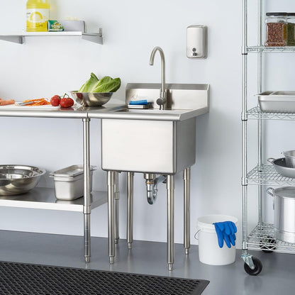 (New) Trinity Stainless Steel Utility Sink