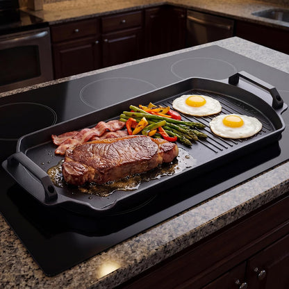 (New) Cast Iron Double Burner Griddle