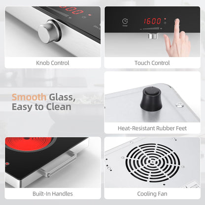 (New) Double Burner Ceramic Cooktop