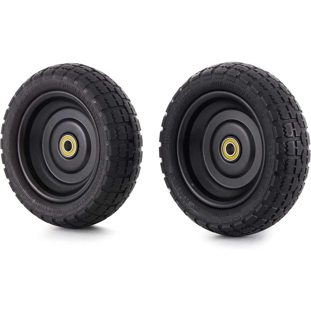 Gorilla Carts 10-Inch No-Flat Replacement Wheels