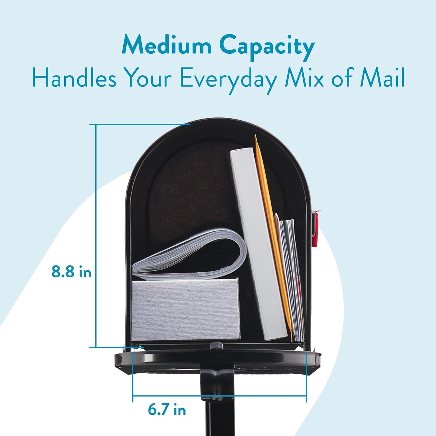 (New) Architectural Mailboxes Mailbox to Go Mailbox with Post