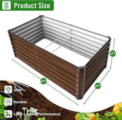 SnugNiture Galvanized Raised Garden Bed Kit