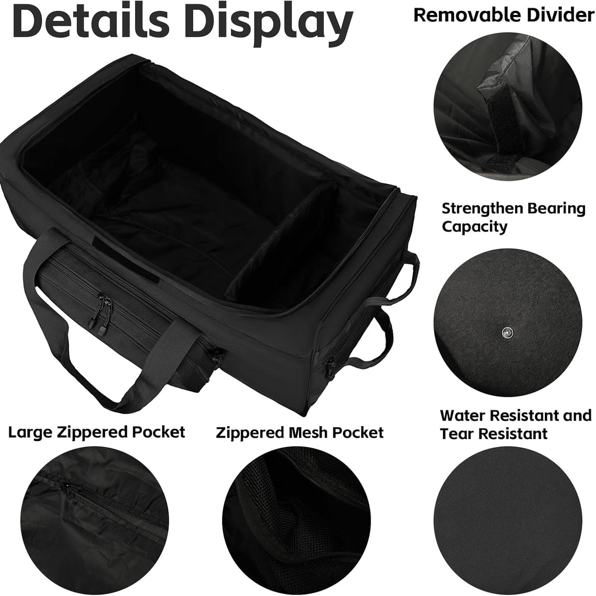 (New) Goloni Wheel Rolling Duffle Bag