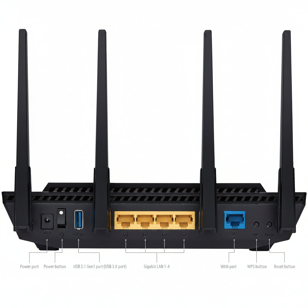 ASUS RT-AX3000 Ultra-Fast Dual Band Gigabit Wireless Router