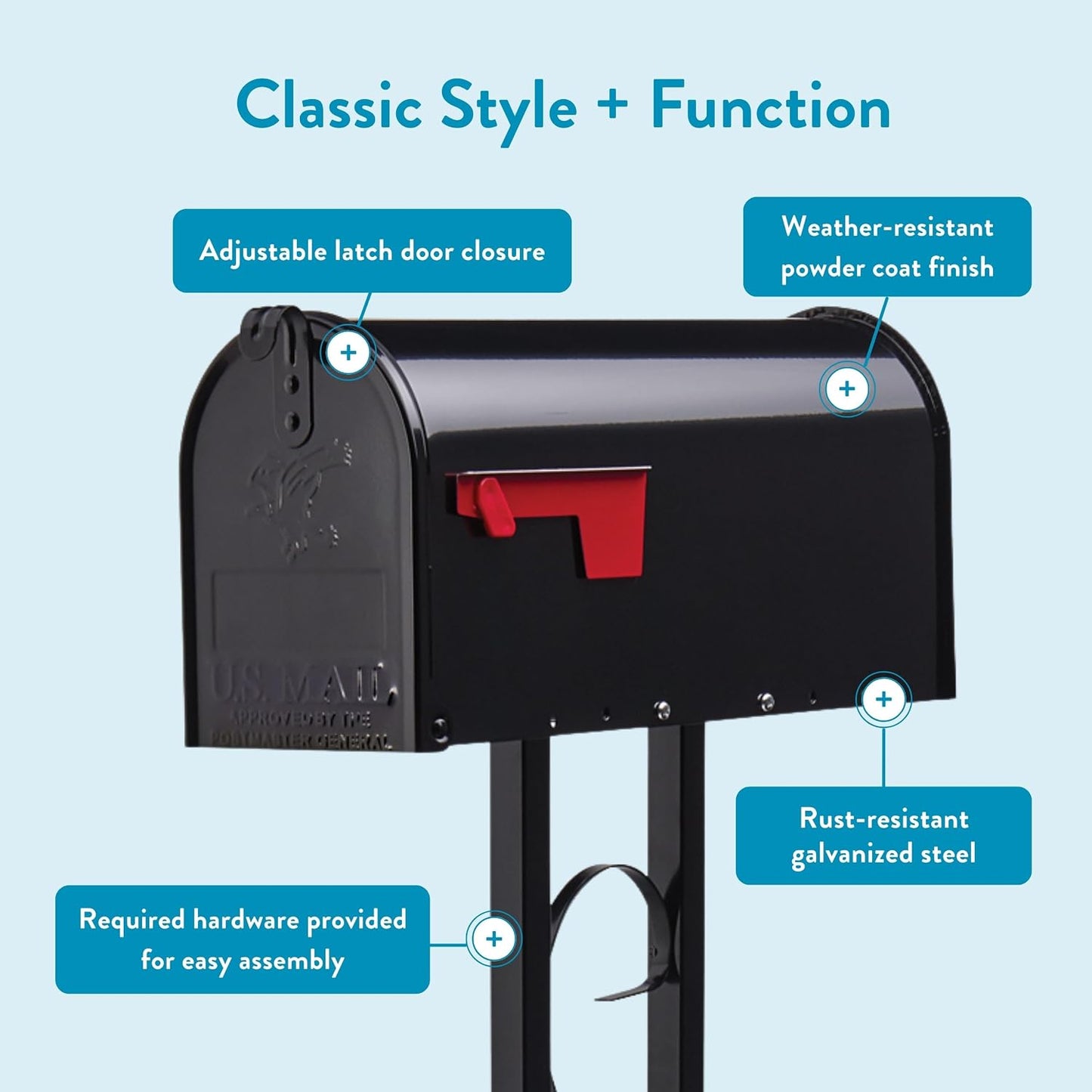 (New) Architectural Mailboxes Mailbox to Go Mailbox with Post