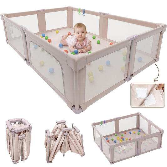 (New) Foldable Playpen with Mat