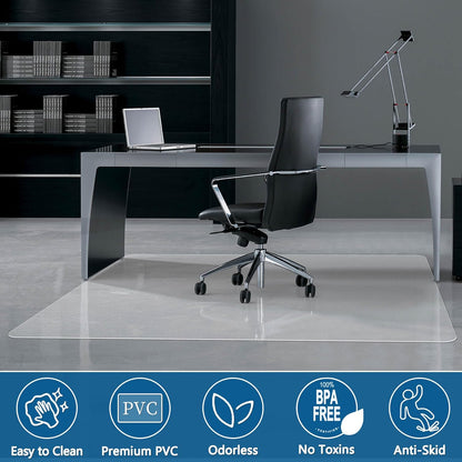 Office Chair Mat for Hard Floors 55" x 35"