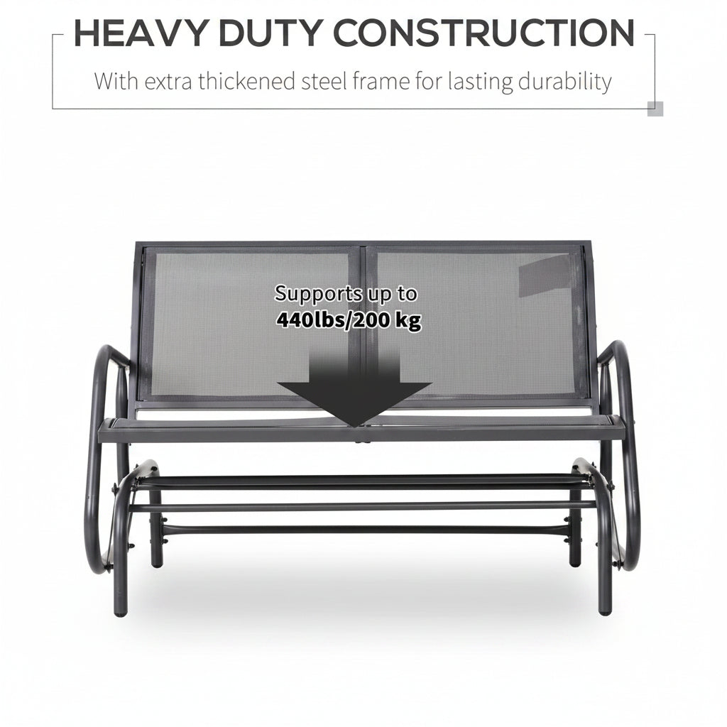 2-Person Outdoor Glider Bench