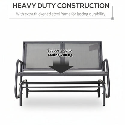 2-Person Outdoor Glider Bench