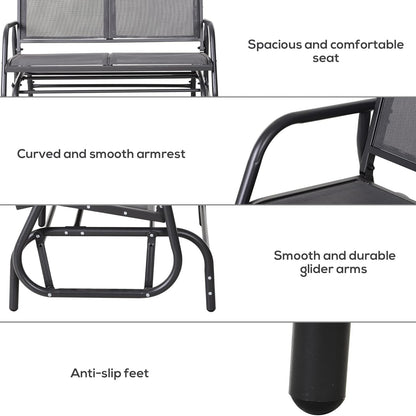 2-Person Outdoor Glider Bench
