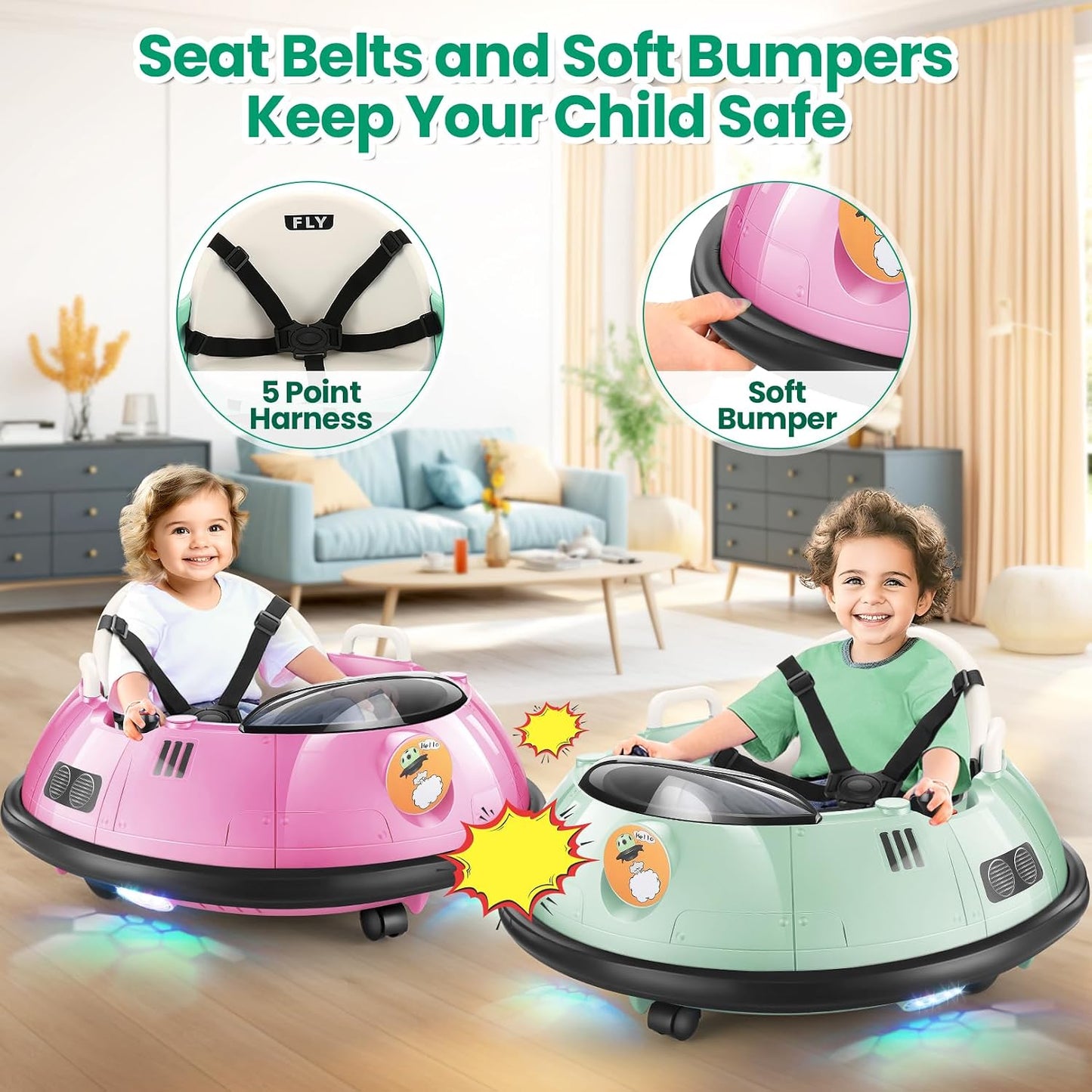 (New) Hikole Baby Bumper Car