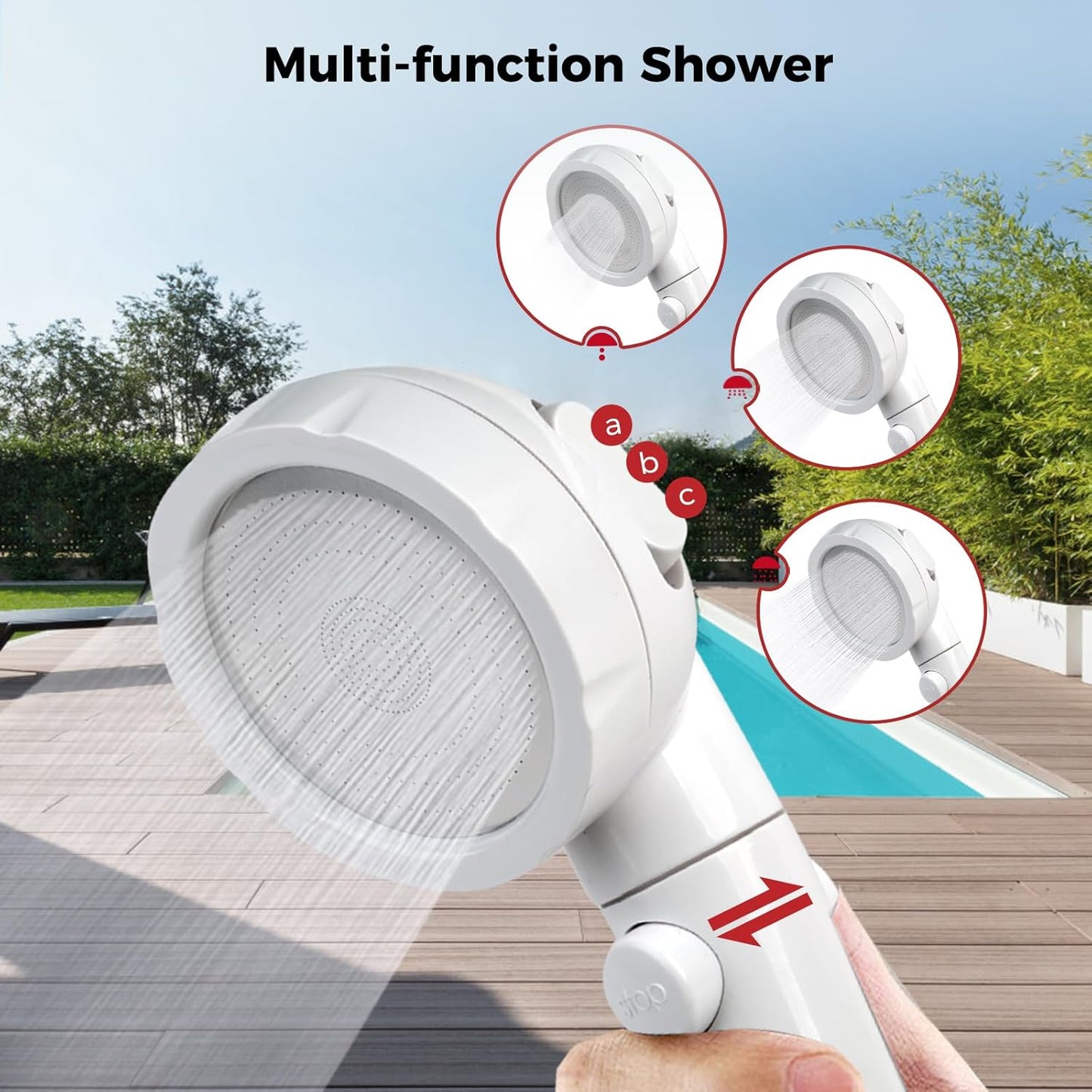 CAMPLUX Tankless Water Heater - 2.64GPM Portable Propane Heater