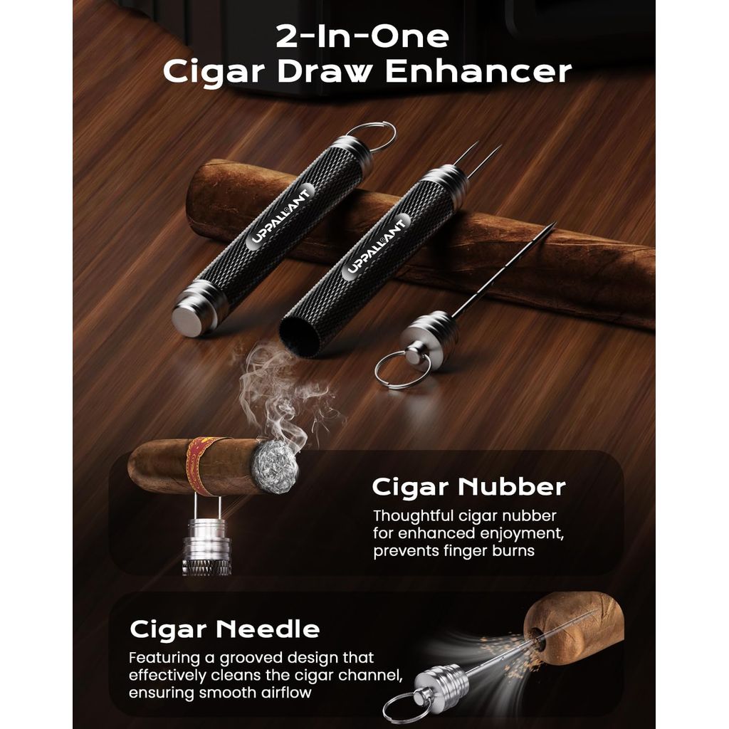 (New) Uppallant Travel Cigar Humidor Set