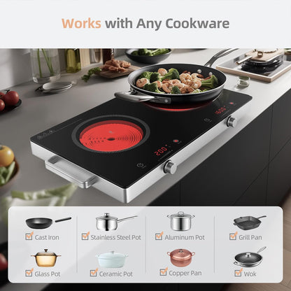 (New) Double Burner Ceramic Cooktop
