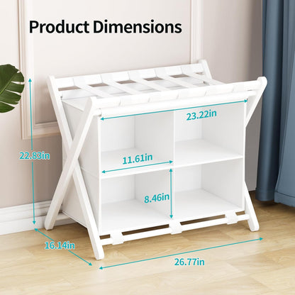 Folding Luggage Rack 2-Pack