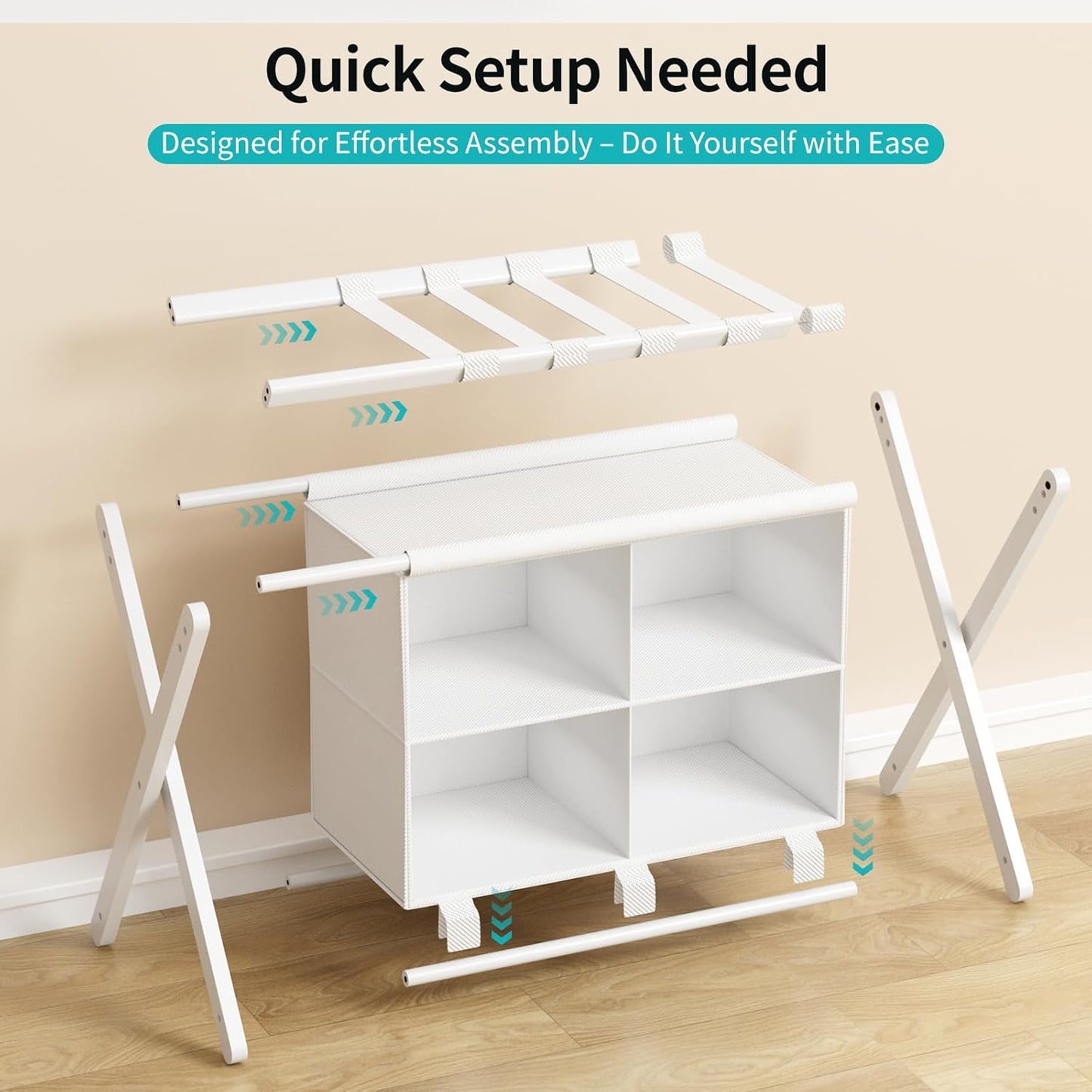 Folding Luggage Rack 2-Pack