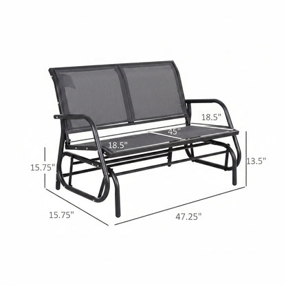 2-Person Outdoor Glider Bench
