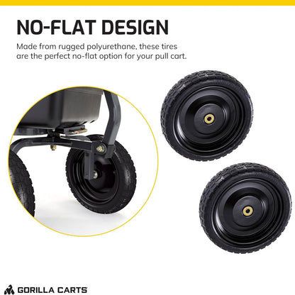 Gorilla Carts 10-Inch No-Flat Replacement Wheels