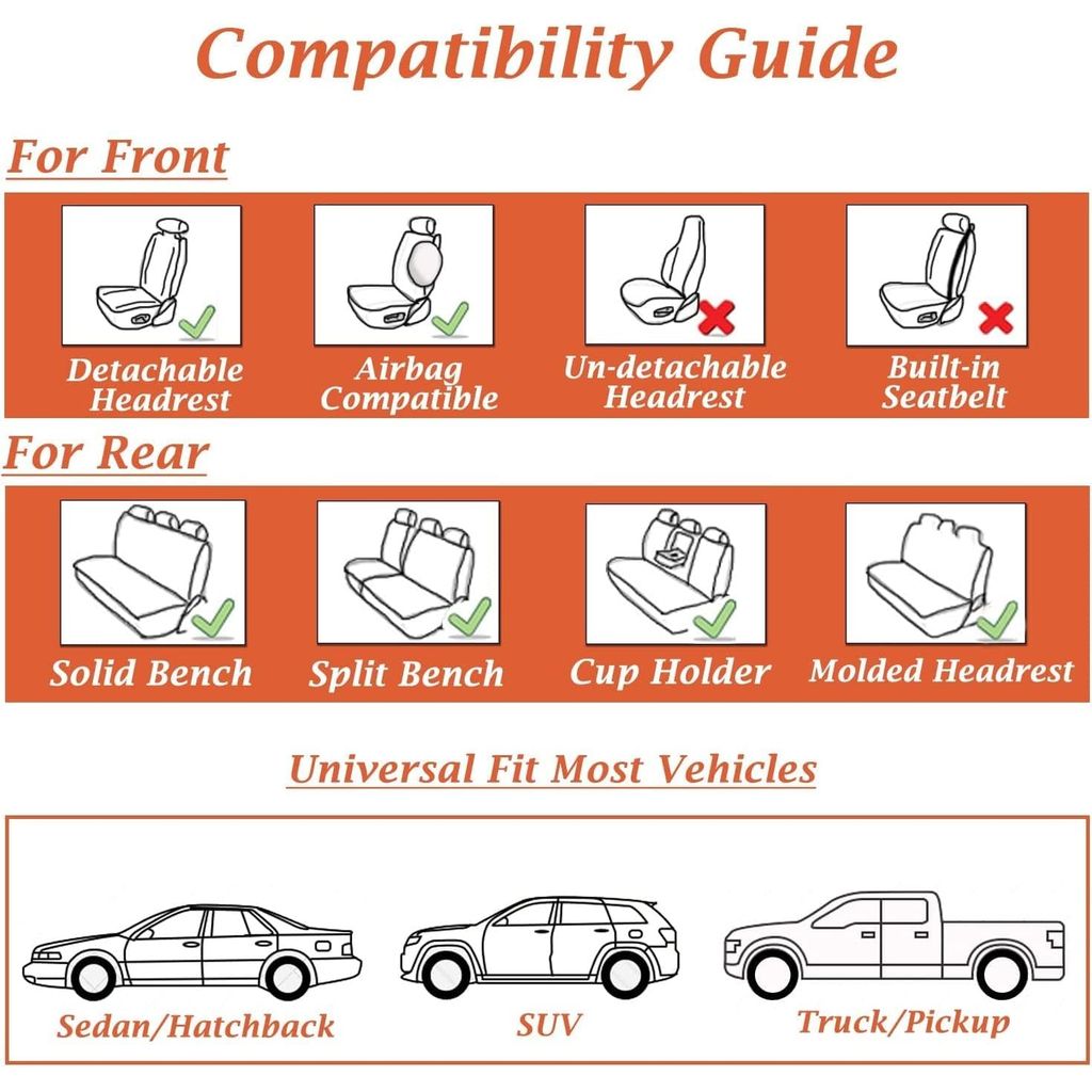 Coverado Car Seat Covers - Full Set