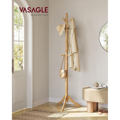 (New) VASAGLE Solid Wood Coat Rack and Stand