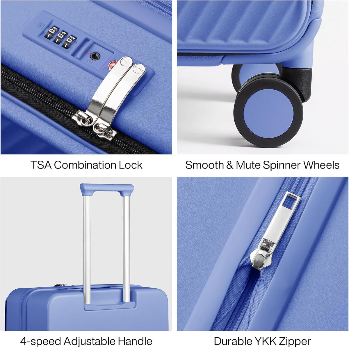 Mixi 24 Inch Large Expandable Checked Luggage