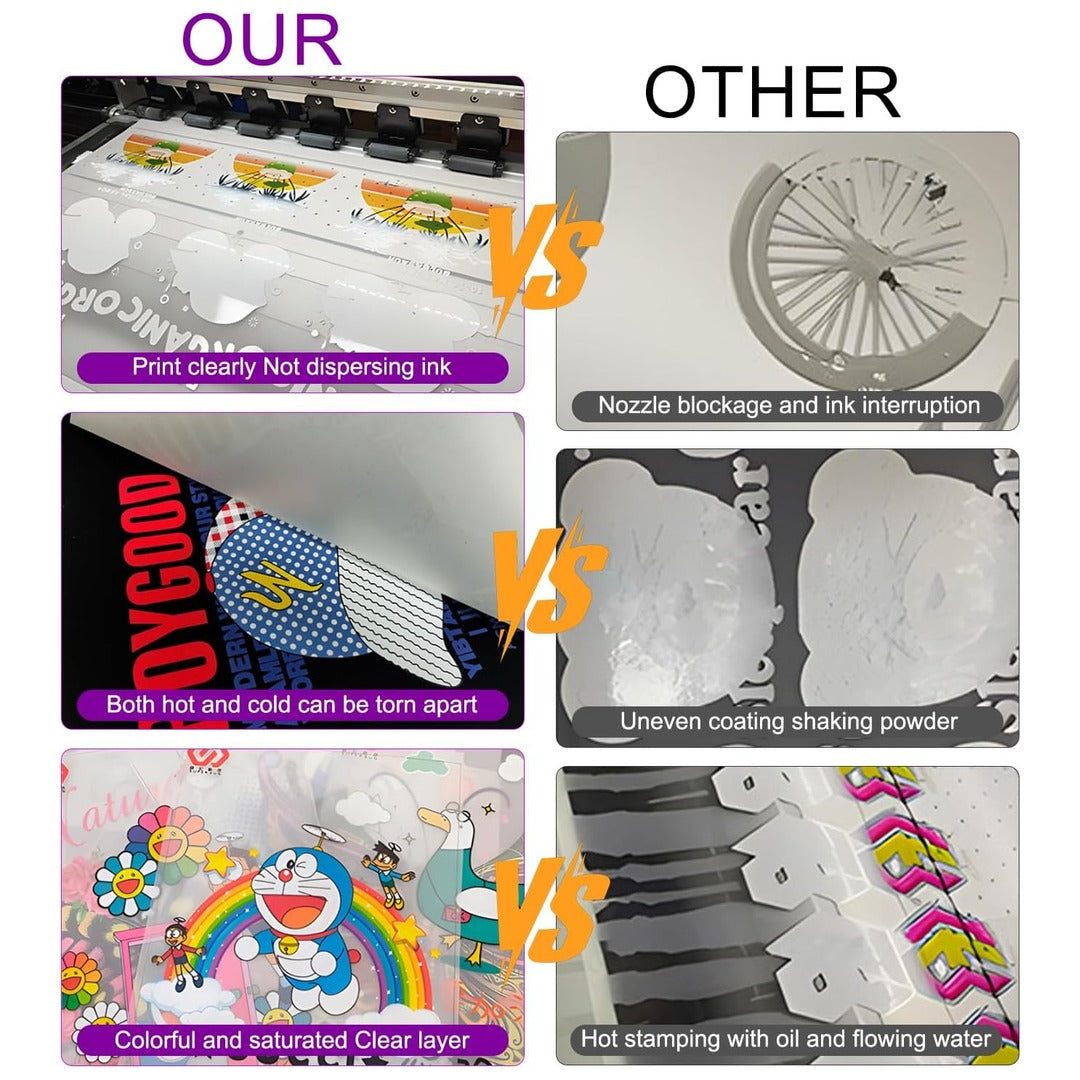 UV DTF AB Film 50M for A3 UV DTF Printer Sticker