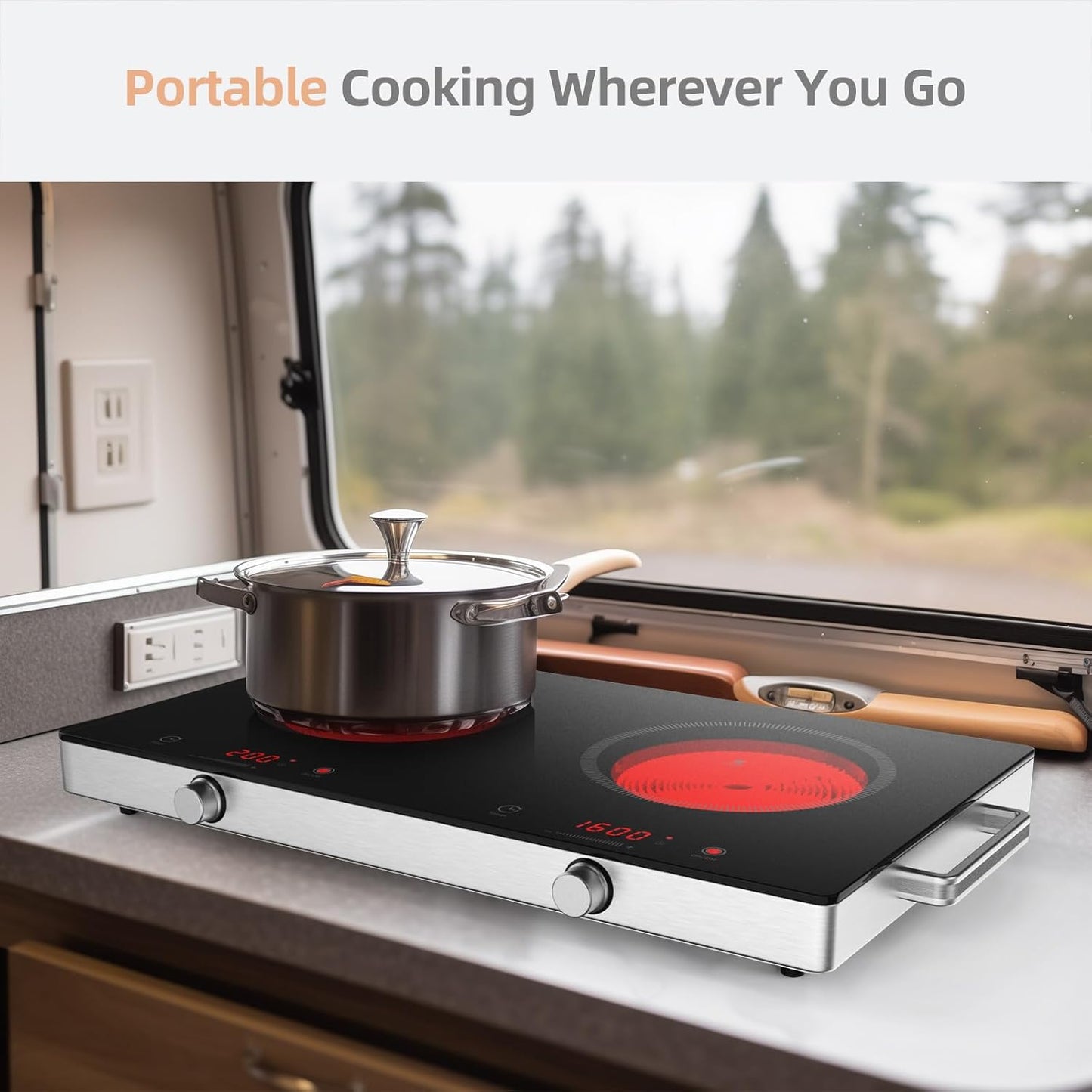 (New) Double Burner Ceramic Cooktop