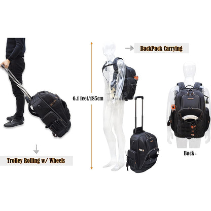 (New) WELKINLAND Rolling Tool backpack