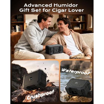 (New) Uppallant Travel Cigar Humidor Set