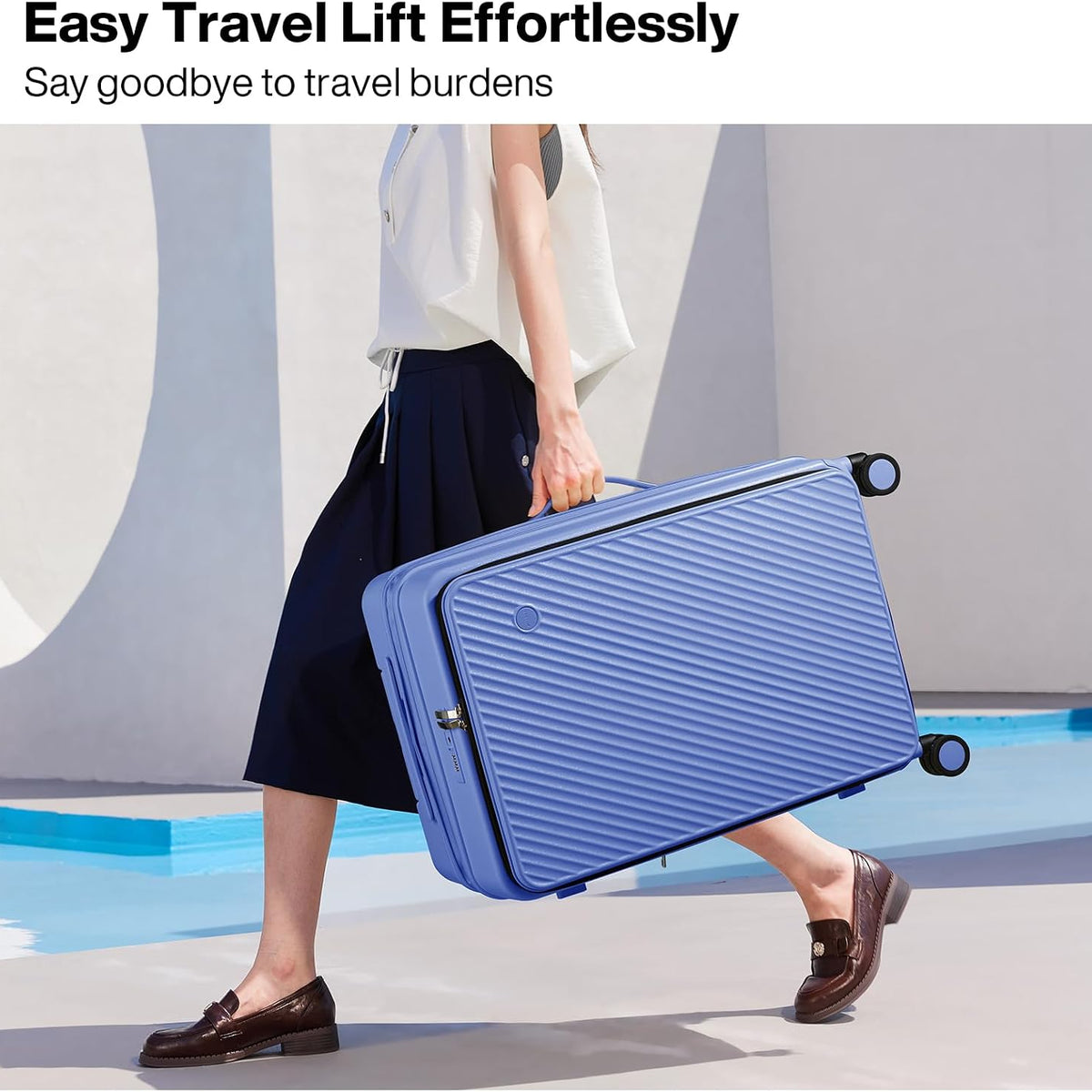 Mixi 24 Inch Large Expandable Checked Luggage